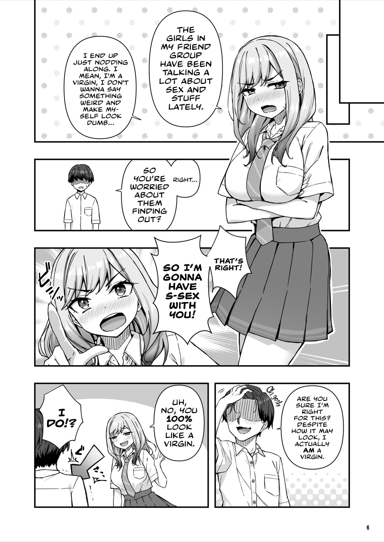 Hentai Manga Comic-The Delinquent Gyaru That I Fantasize About Found Out!-Read-7